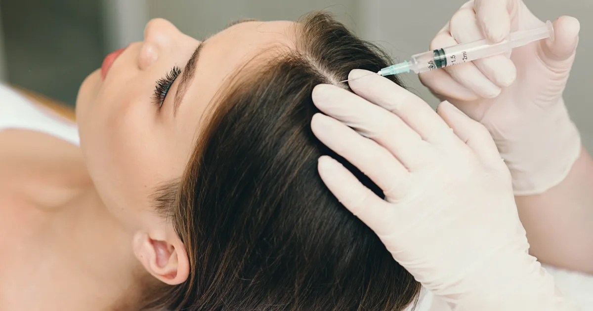 A Women Receiving Hair Restoration in Temecula CA