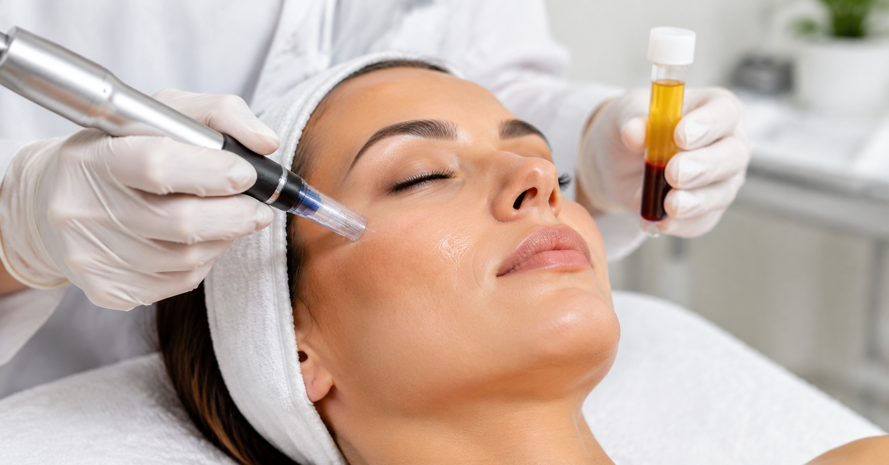 Microneedling with growth factors to improve skin texture and collagen